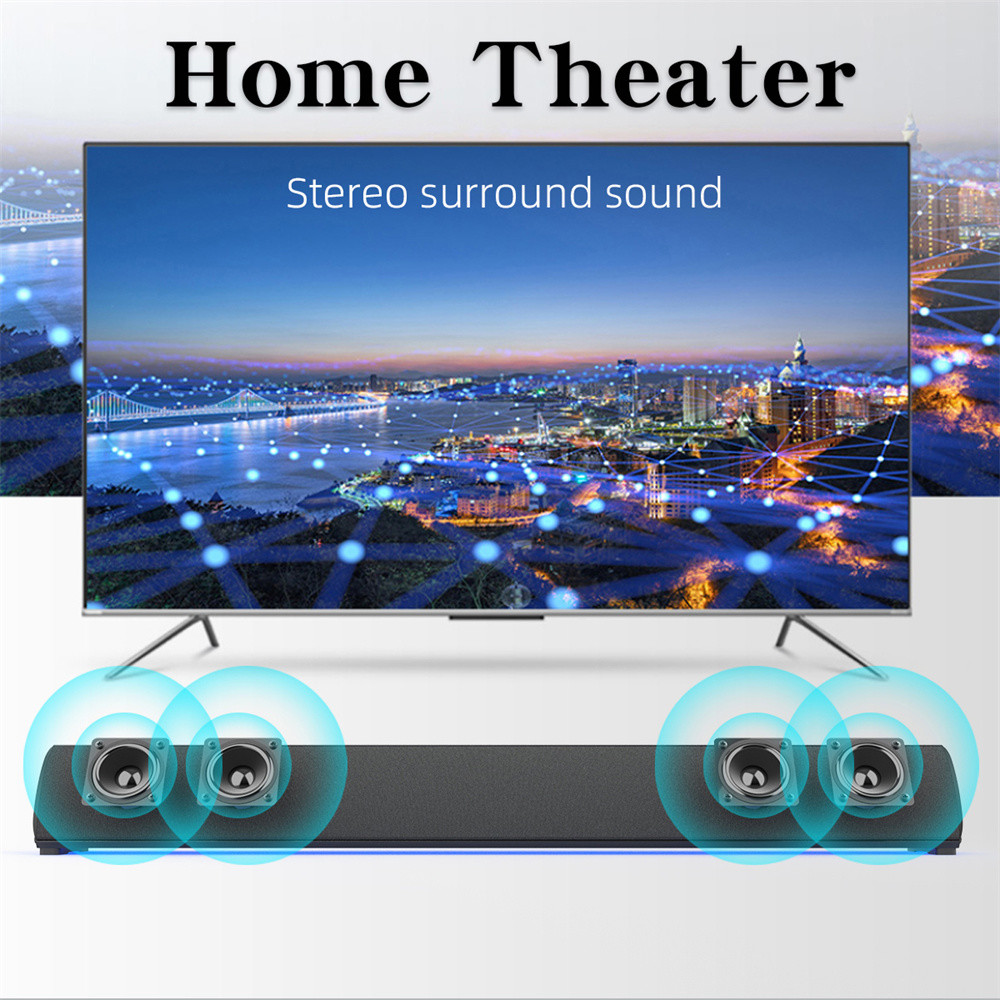 China V5.0 Rechargeable Bluetooth Sound Bar Wireless PC Soundbar Immersive Experience factory
