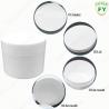 China White Plastic Body Cream Jar 100g For Containing Sample Tester Cream factory