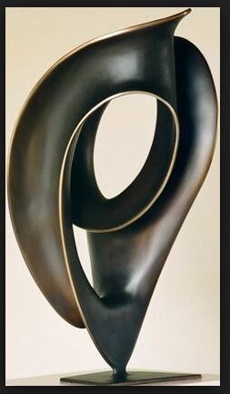 Quality 2 Meters Forged Abstract Copper Sculpture , Furnishings Bronze Sculpture for sale