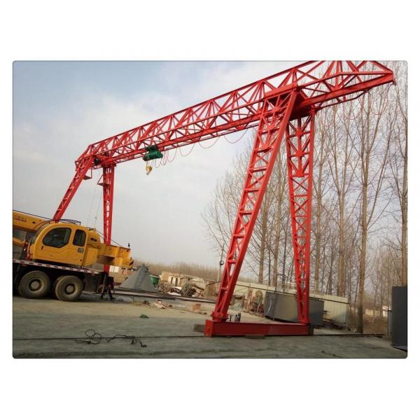 Quality Low Noise Trussed Type A5 Single Girder Gantry Crane 10 Ton for sale