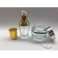 China Hot Stamping 30ml Glass Lotion Bottles With Lids Silk Printing factory