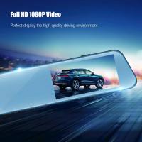 China Dashboard Mounted Vehicle Blackbox DVR HD 1080P Car Mirror Dash Cam Dual Lens factory