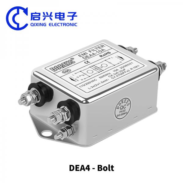 Quality DEA4 EMI Filter 50HZ 60HZ 220V Singie Phase AC Filter Low Pass 3A/6A/10A/20A for sale