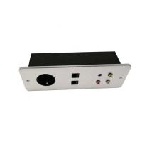 china 240V Desktop Hidden Switch Socket Audio Video Wiring Port Home Theater Panel