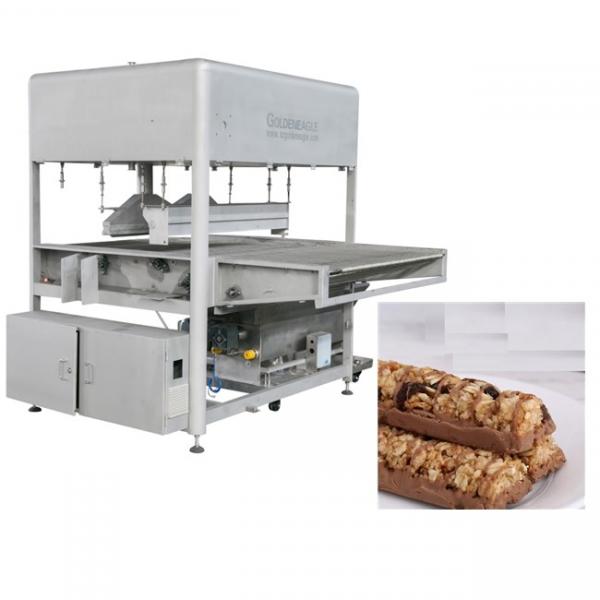 Quality Double Coating 500kg/H Chocolate Enrobing Machine for sale