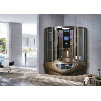 Quality Fan Shaped Bathroom Shower Enclosure , OEM ODM Shower Steam Room Unit for sale