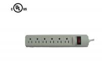 China Over Load Switch Control Electrical Power Strip 6 Outlets Surge Protector 125V factory
