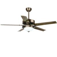 China Europe Style Modern Ceiling Fan With Led Light Villa AC DC 5 Iron Blades factory