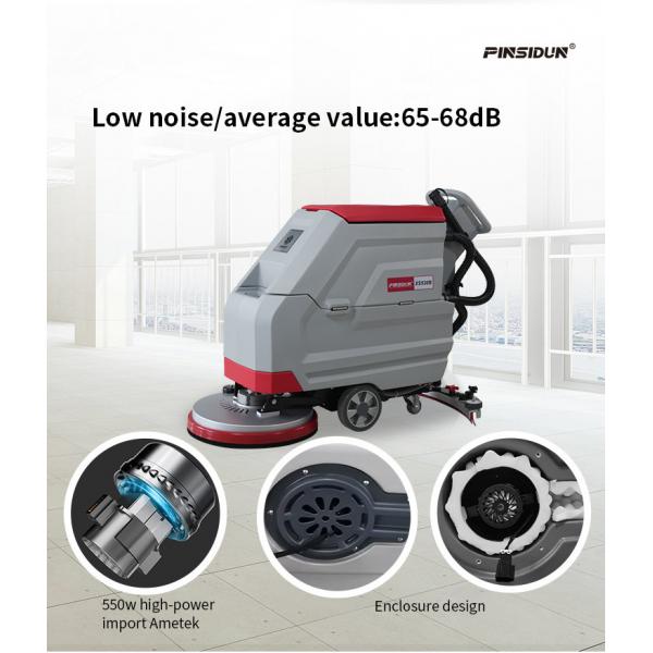 Quality Electric Walk Behind Floor Scrubber Machine Single Disc Brush Cleaning 180Kg for sale