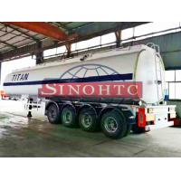 China 50m3 4 Alxe Fuel Tanker Semi Trailer , Diesel / Petrol Trailer Tank 6 Compartments for sale