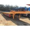 China Three Axle Lowbed 80 Ton 120 Ton 50T Low Bed Semi Trailer factory