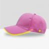 China Fiber Optic Illuminated Light Up Baseball Hat , Short Eaves Led Party Hats factory