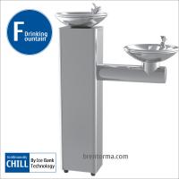 China DF3BC Floor-Mounted Bi-level Stailess Steel Drinking Water Fountain factory