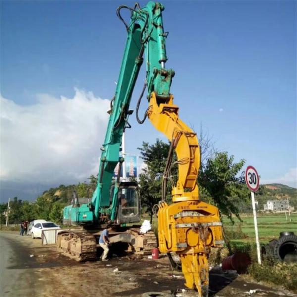 Quality HITACHI KOMATSU Excavator Mounted Pile Driver Multipurpose Sturdy for sale
