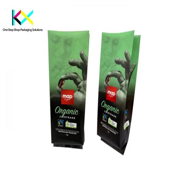 Quality Aluminium Foil VMPET Rotogravure Printed Pouches Coffee Bean Packaging Bags for sale