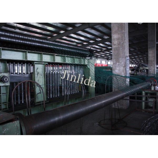 Quality Custom 3300mm Automatic Hexagonal Gabion Mesh Machine , PVC Coated Wire for sale