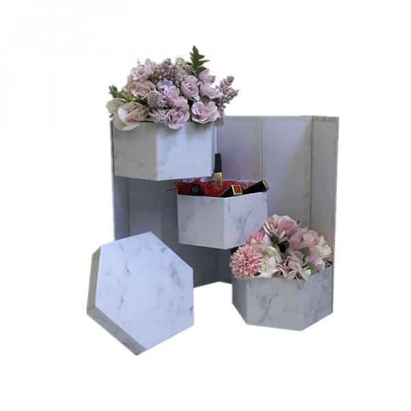 Quality 2mm Handmade Paperboard Gift Boxes Hexagonal For Girlfriend Gifts for sale
