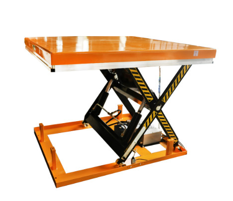 Quality GOST Max Height 1000mm Single Fixed Scissor Lift Platform For Workshop for sale