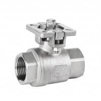 China 304 stainless steel two-piece high platform ball valve two-piece wire buckle internal thread pneumatic ball valve 4 factory