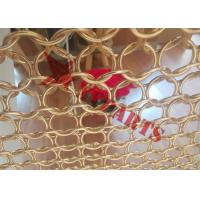 China Decorative Chainmail Braided Ring Mesh Curtain For Office Building Space Divider factory