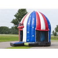 China Comercial American Flag Disco Dome Bouncer,Children Inflatable Moonwalk Bouncer factory