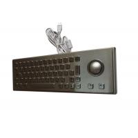 China Programmable IP65 150mA Industrial Metal Keyboard With Trackball factory