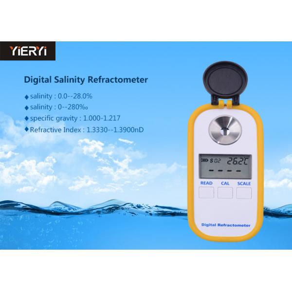 Quality Durable Pocket Digital Refractometer / Brix Meter Refractometer For Aquarium Seawater Monitoring for sale