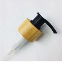 China 24 / 28mm Cosmetic Lotion Soap Dispenser Pump Real Wood Bamboo factory