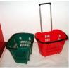 China Colorful Shopping Hand Baskets With Wheels factory