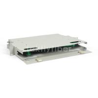 China SC Simplex Port Fixed 12 Port Patch Panel Rack Mount For FTTH FTTX CATV factory