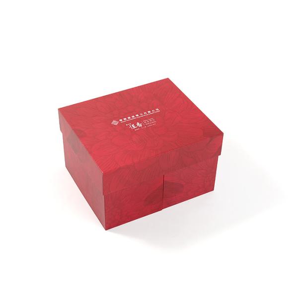 Quality 2 Tiers Red Cardboard Candy Boxes Packaging Mid Autumn For Mooncake for sale