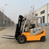 China Custom Mini Electric Forklift 5 Ton With Pneumatic Tyre Wheel factory