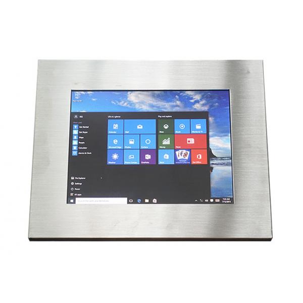 Quality High Precision Stainless Steel Panel PC / Waterproof Touch Panel 64G SSD Hard Disk for sale