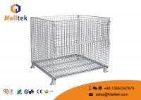 China Heavy Duty Wire Mesh Storage Cages Customized Galvanized Saving Space factory