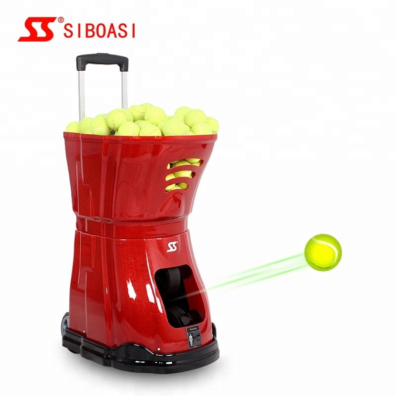 China S2015 Tennis Ball Machine Server 150 Balls Capacity Topspin adjustment for sale
