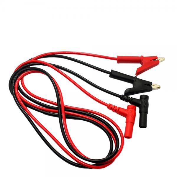 Quality 3Ft Crocodile Clip Digital Multimeter Cable Red Black Color for sale