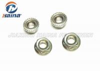 China Stainless Steel 304 Plain Color Serrated Hex Flange Nuts for Pipe Connections factory