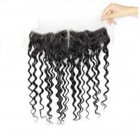 China Full Curly Lace Frontal Closure For Weaving / Lace Front Human Hair Wigs factory