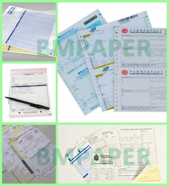 55gsm Multi Colors Carbonless Copy Paper For Courier Waybill Clear Image