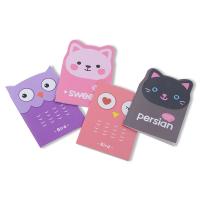 China Cute Cartoon Mini Note Book Elastic Kawaii Stationery Paper Cover for Kids and Girls factory