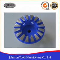 China 4&quot; Concrete Grinding Wheel With Curve Edged Segment For Concrete And Stone factory