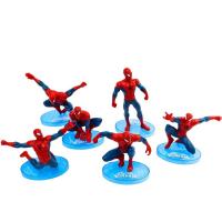 China Customized Spider Man Birthday Cake Topper Plastic Toy factory