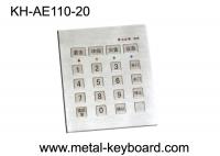 China Vandal Proof Stainless steel Keyboard with 20 Keys , Door Entry Keypad factory