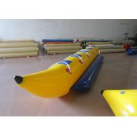 China Sealed Inflatable Water Games Flying Float Banana 4 People Seats PVC Material for sale