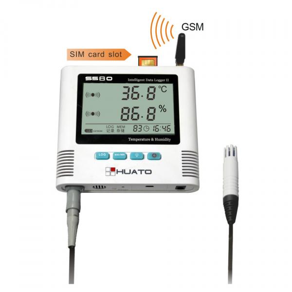 Quality 8℃ Refrigerature Temperature Humidity GSM Data Logger With LED and Sound Alarm Function HUATO S580-EX-GSM for sale