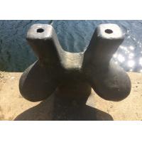 China Horn Bollard Marine Mooring Equipment 40 Ton Cast Stainless Steel Material for sale