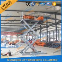 China CE 3T 4.5M Stationary Hydraulic Scissor Lift Table Scissor Lift Platform for Cargo Material factory