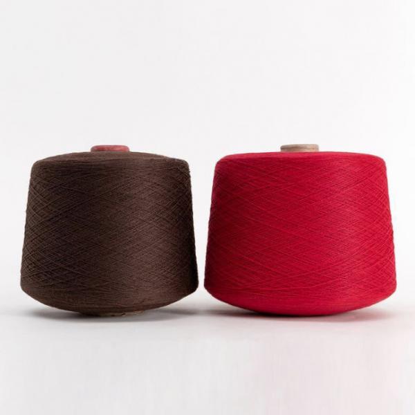 Quality Ring Spun Polyester Yarn For Ultrathin Fabrics , Colored Spun Polyester Sewing for sale
