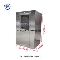 Quality One Person SS304 Air Shower Room With Manual Swing Doors / 3 Way Blow Jet Type for sale