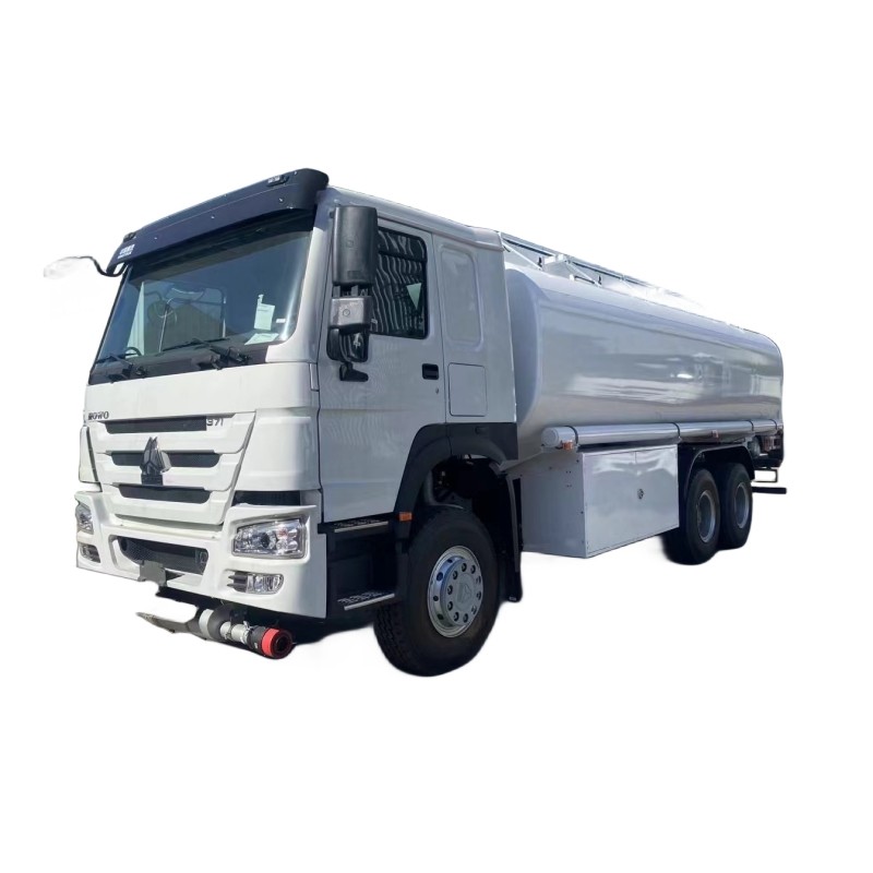 China Fuel Tank Truck 20000L Sinotruk HOWO 6X4 Gasoline Oil Transport Truck With Dispenser factory